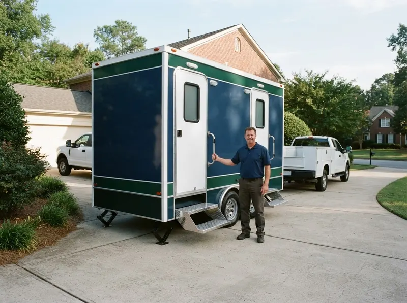 Luxury Restroom Trailer in Raleigh, NC